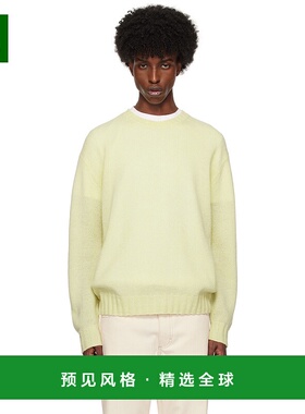 1h可退 香港直邮AURALEE 男士 黄色毛衣 A24AP02SC yellow黄色 舒