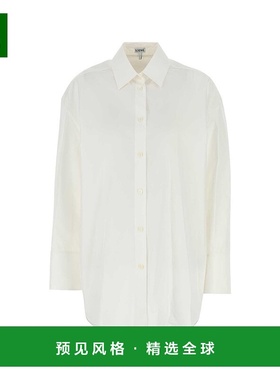 香港直邮LOEWE 罗意威 女士 白色府绸宽松款衬衫 S359Y05XE5WHITE