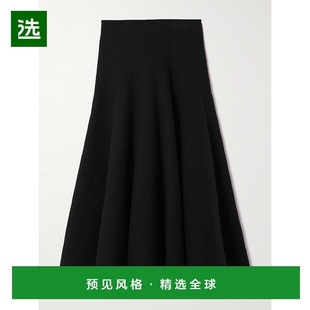 AA9J2418K1 褶裥针织羊绒羊毛混纺中长半身裙 香港直邮Alaïa 女士