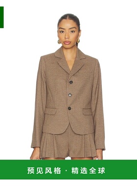 1h可退 香港直邮Frame Denim 女士 Riding 格子西装外套 WP26WBZ0