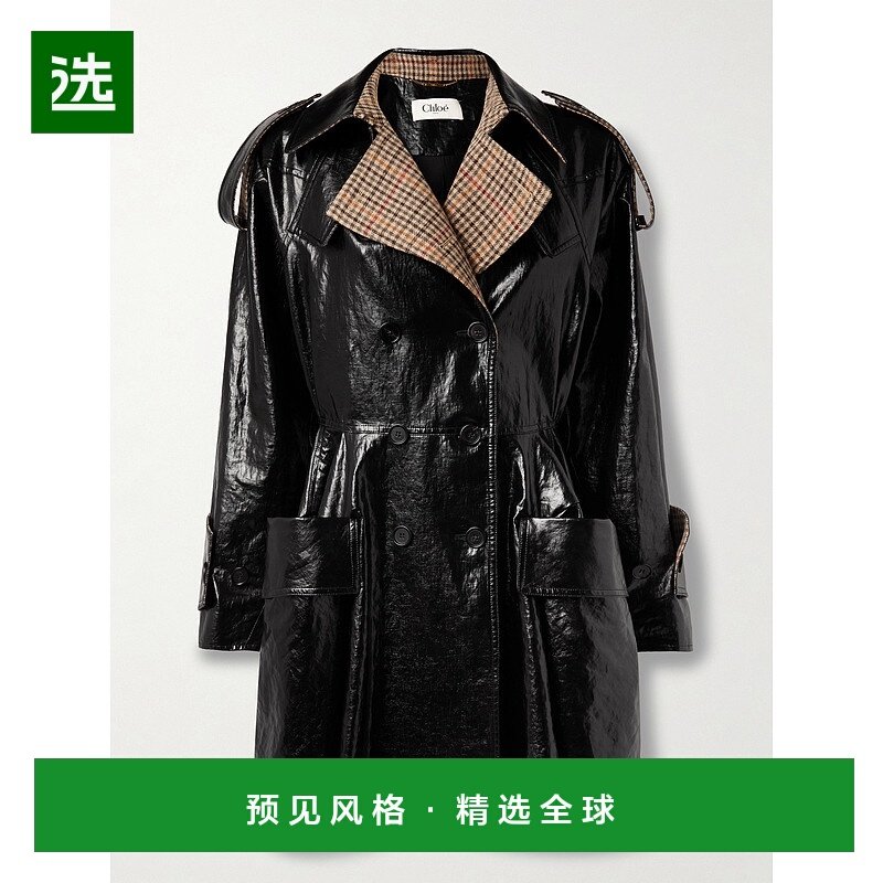 香港直邮Chloe 蔻依 女士 RIDING 双排扣短款大衣 CH25WMA52191