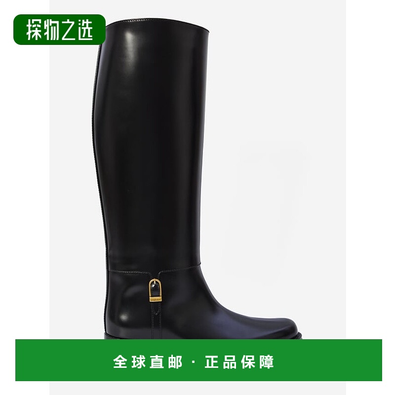 1h可退 香港直邮Saint Laurent 圣罗兰 女士 黑色皮质靴子 840698