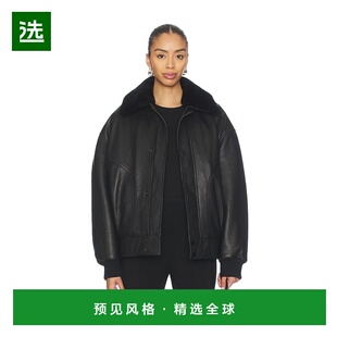 1h可退 香港直邮Frame Denim 女士 X Amelia Nightcap 灰色短夹克