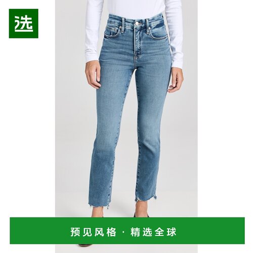 1h可退 香港直邮GOOD AMERICAN 女士 Good Legs 直筒牛仔裤直筒裤