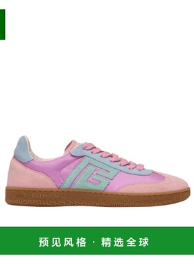 香港直邮Balmain Swan 绒面革和尼龙运动鞋 FN1VI735TPOY