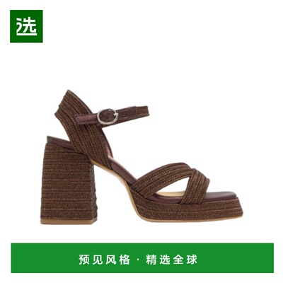 香港直邮CASTANER 女士凉鞋 0231162001 SS2026 棕色 露趾高跟凉