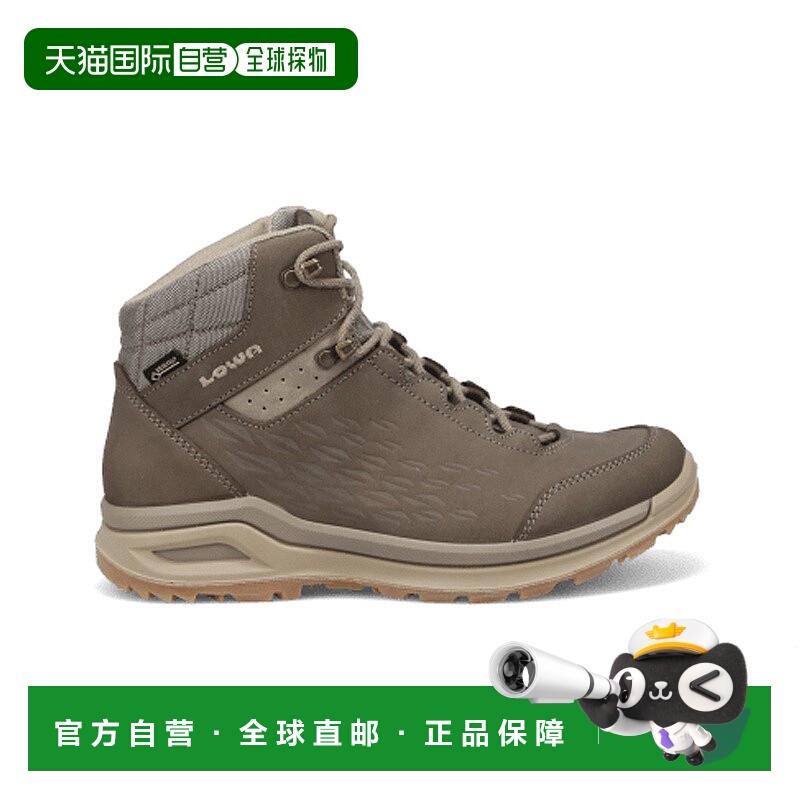 自营欧洲直邮LOWA LOCARNO GTX MID女士灰褐色防水科技面料户外鞋