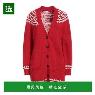 1h可退 【美国直邮】REDValentino开衫毛衣 女士针织品 双色设计