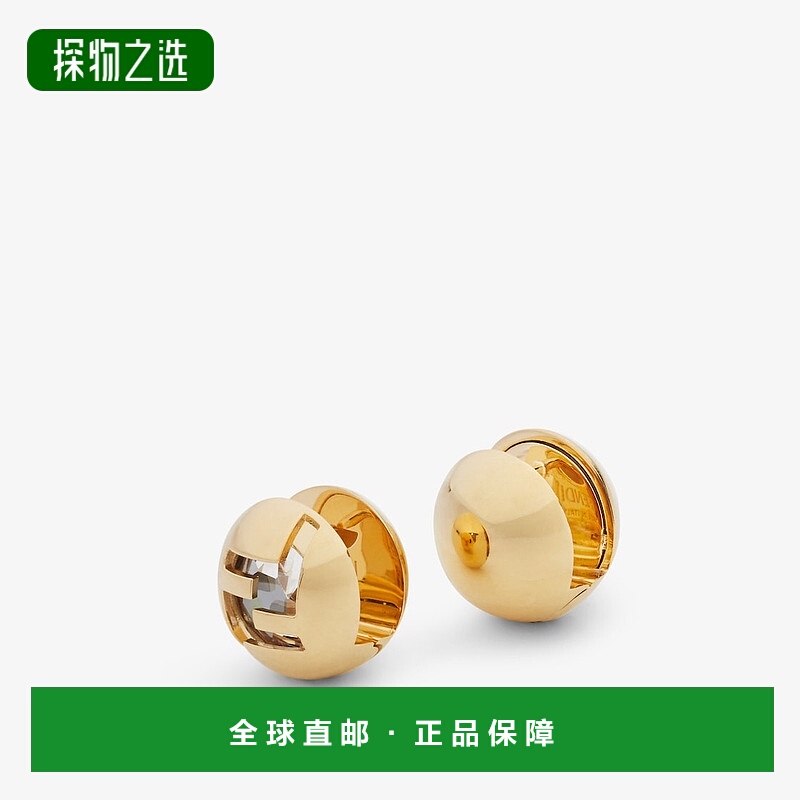 欧洲直邮FENDI (2025) FENDI Sphera 耳环 - 耳环耳钉小耳环金色