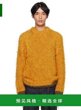 1h可退 香港直邮Sacai 男士 黄色 Furry 针织衫 2503838M毛衣