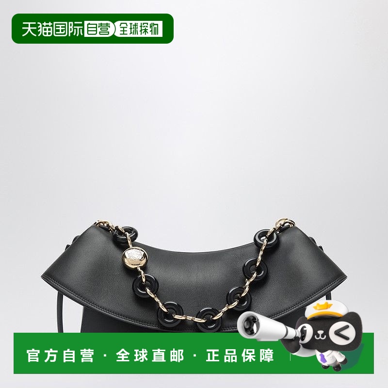 香港直邮LOEWE 罗意威 女士 OLA 中号黑色皮革包包 AP22P22X07LE
