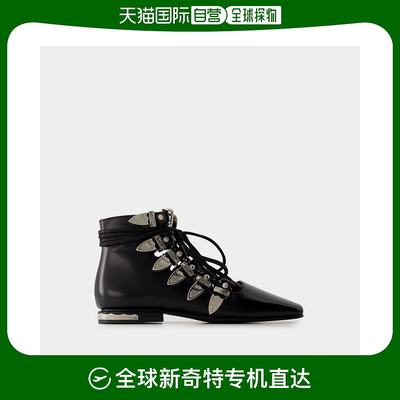 欧洲直邮Aj1284 Ankle Boots - Toga Pulla - Leather - Black