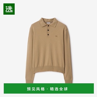 Pol毛衣 亚麻色羊绒骑士印花刺绣长袖 欧洲直邮Burberry博柏利 男士