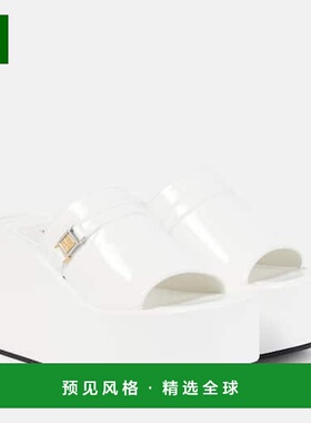 1h可退 香港直邮Nodaleto 女士 Bulla Yelena 皮质防水台凉拖