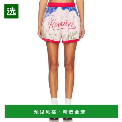 1h可退 香港直邮Bode 女士 Postcard 健身短裤 MRS25BT040