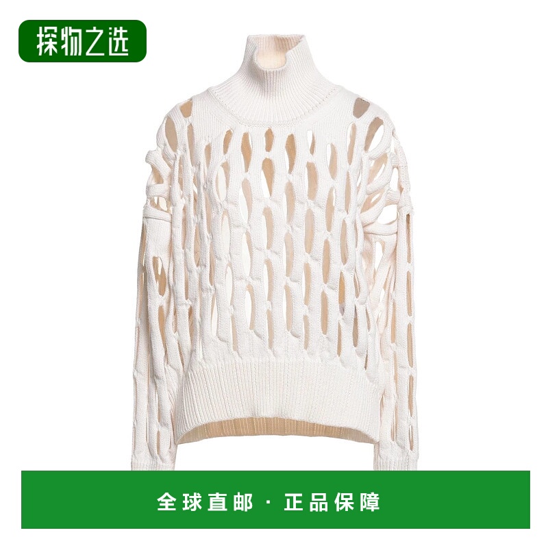 香港直邮AlaÏa 女士 高领上衣 beige米色 舒适时尚羊毛