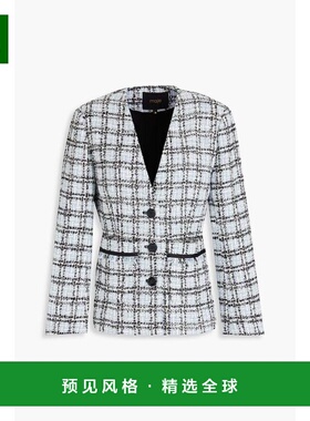 1h可退 【美国直邮】MAJE Frayed金属粗花呢夹克 女装短外套 FR 3