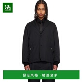 香港直邮comme 男士 des 1h可退 garcons 川久保玲 黑色西装 外套