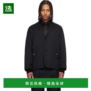 1h可退 香港直邮comme des garcons 川久保玲 男士 黑色西装外套