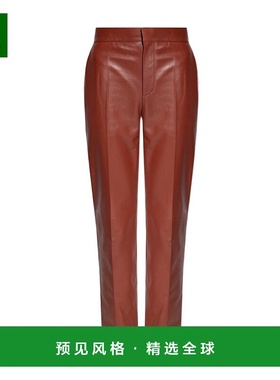 香港直邮Chloe 锥形裤腿皮裤 C22WCP04208休闲显瘦外穿舒适百搭