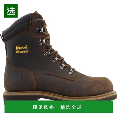 1h可退 【美国直邮】Chippewa Birkhead 8英寸防水钢头工靴 男士