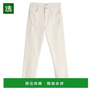 1h可退 香港直邮Frame Denim 女士 牛仔长裤 white白色 舒适时尚
