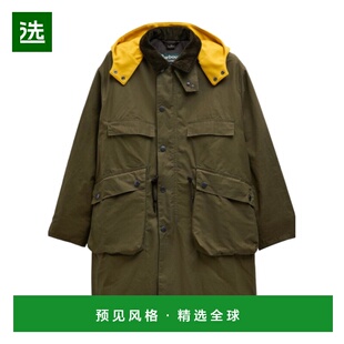 香港直邮Barbour 男士羽绒服 MCA1071BR53 AW2025 绿色 Barbour x