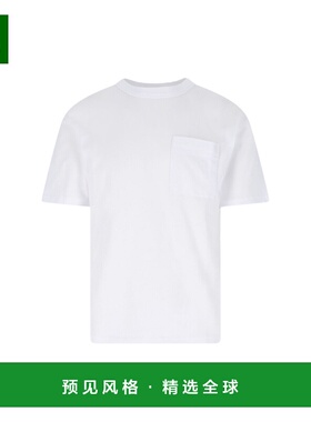 1h可退 香港直邮K-Way 男士 圆领短袖T恤 K2135HW white白色 舒适