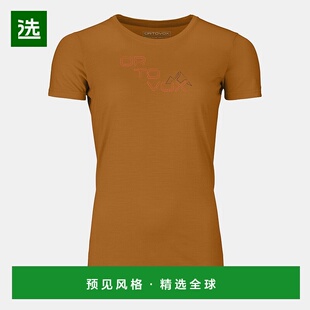 欧洲直邮ORTOVOX 185 TANGRAM女款美利奴标志短袖T恤