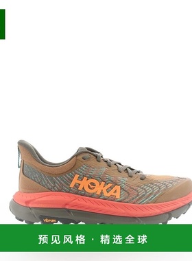 欧洲直邮HOKA MAFATE SPEED 4 男士棕色/灰色聚酯户外鞋新款