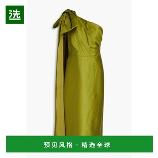 1h可退 香港直邮MARCHESA NOTTE 女士 单肩蝴蝶结缎面斜纹布中长