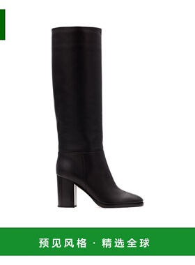 香港直邮Gianvito Rossi 圆头长筒靴 G8048885CUO粗跟