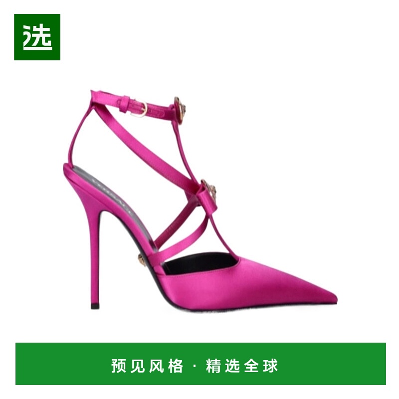 香港直邮Versace 尖头露跟高跟鞋 78I-M7E019范思哲