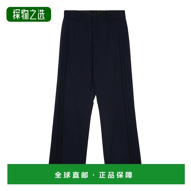 1h可退 香港直邮Fendi 芬迪 男士 腰带环休闲裤 FB0595ASCB羊毛