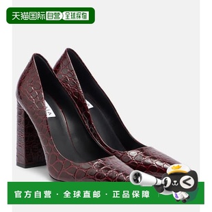 女士 舒适时尚 red红色 尖头鳄鱼纹皮质浅口鞋 香港直邮Alaïa