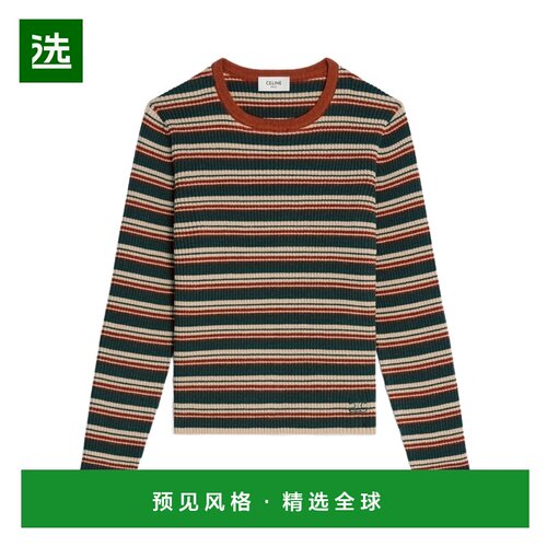 香港直邮Celine 条纹针织衫 RY0KG0O86.长袖