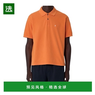 香港直邮STUSSY 男士T恤 11403670602 AW2025 橙色 短袖Polo衫