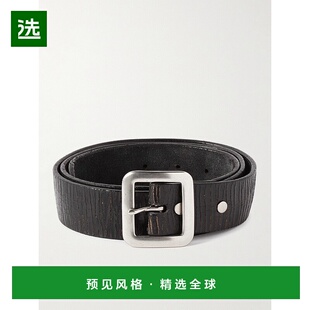 香港直邮RRL 拉夫·劳伦RRL 男士 New Burling 4cm 仿旧皮带腰带