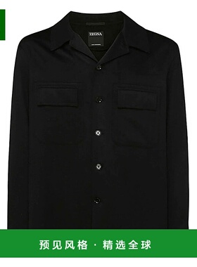 1h可退 香港直邮zegna 杰尼亚 男士 黑色休闲夹克 E8V46SOT6B2