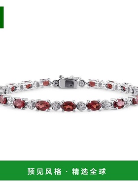 1h可退 【美国直邮】Macy's|石榴石（9-7/8 克拉总重）和钻石点缀