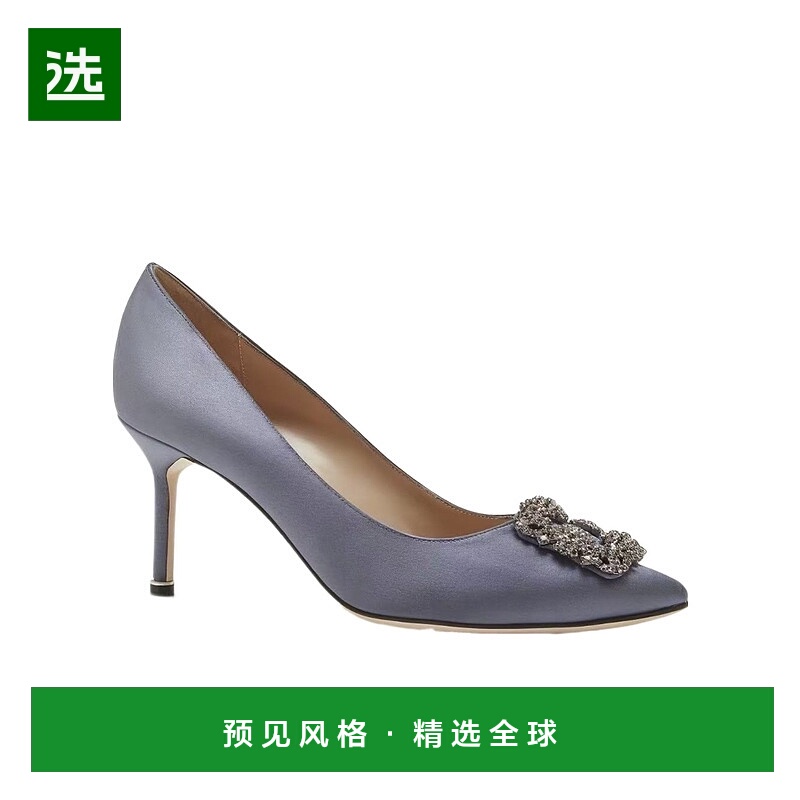 香港直邮Manolo Blahnik 水晶扣装饰高跟鞋 9XX 0662 0043 4126