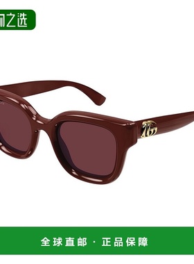 香港直邮Gucci 古驰 女士 几何框太阳镜 GG1828S red红色 舒适时