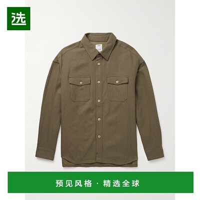 1h可退 香港直邮Visvim 维斯维木 男士 Lumber 羊毛亚麻混纺衬衫