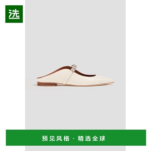 1h可退 香港直邮Malone Souliers 女士 Bella 水晶装饰皮质尖头平