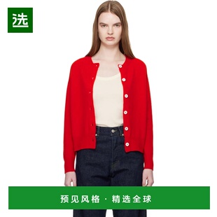 1h可退 香港直邮DAUGHTER 女士 红色 Ada Crewneck 开衫 HKN03901