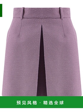 香港直邮Dior 腰带袢半身裙 541J23A1761迪奥羊毛