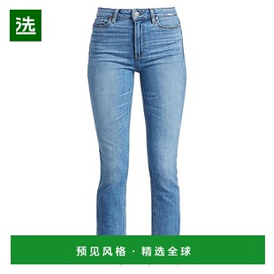 1h可退 【美国直邮】Paige Cindy 高腰破洞九分牛仔裤