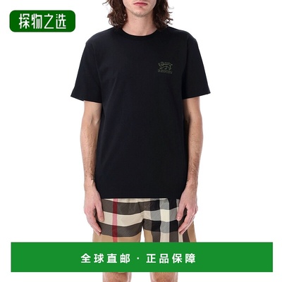 1h可退 香港直邮BURBERRY 男士T恤 8102898C2065 SS2025 黑色 Emb