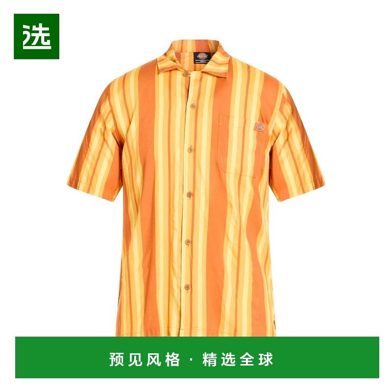 1h可退 香港直邮Dickies 迪凯斯 男士 条纹衬衫 orange橙色 舒适,运动服/休闲服装,运动POLO衫,淘宝优惠券,粉丝福利购,淘宝优惠卷
