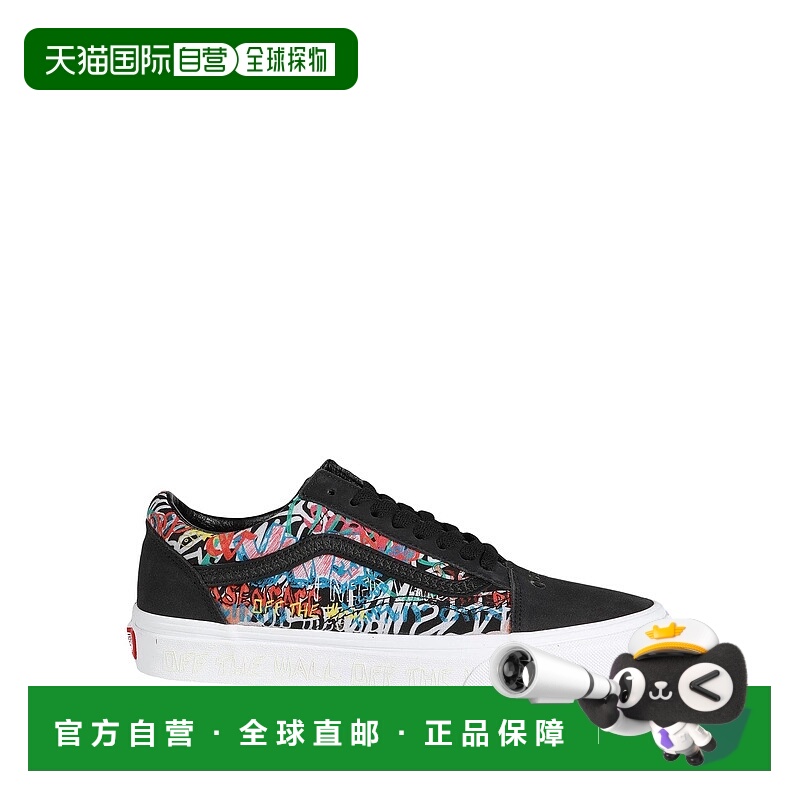 1h可退 香港直邮Vans 范斯 女士 运动鞋 black黑色 舒适时尚